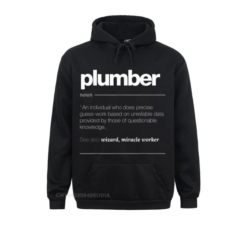 

Men' Hoodies & Sweatshirts Plumber Definition Hoodie Funny Plumbing Job Gift Tee Slim Fit Long Sleeve Fitness Tight Men Hoods Autumn, Red