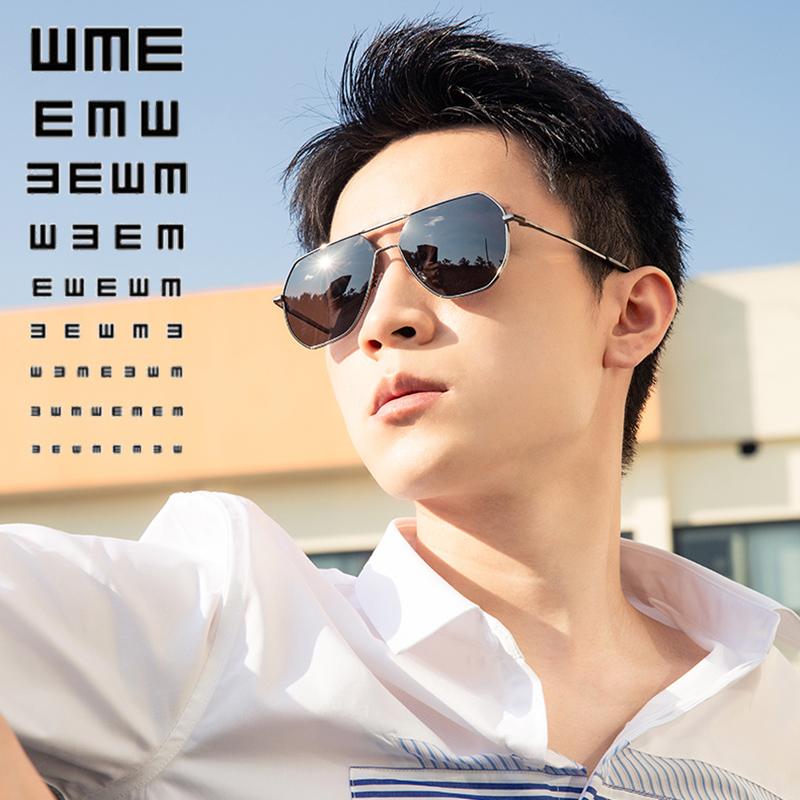 

Sunglasses Oversized Prescription Men Polarized Myopia Glasses Hexagon Metal Frame Designer Dioptric Sun