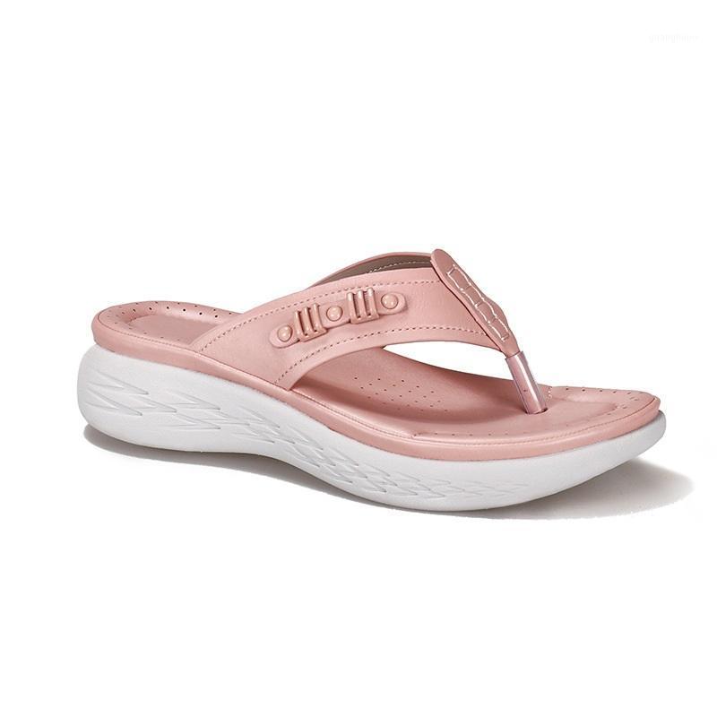 

Slippers Pattern Summer Women Clip Toe Sandals Female Solid Casual Shoes Rome Wedges Thong Comfortable Ladies Footwear, Sky blue