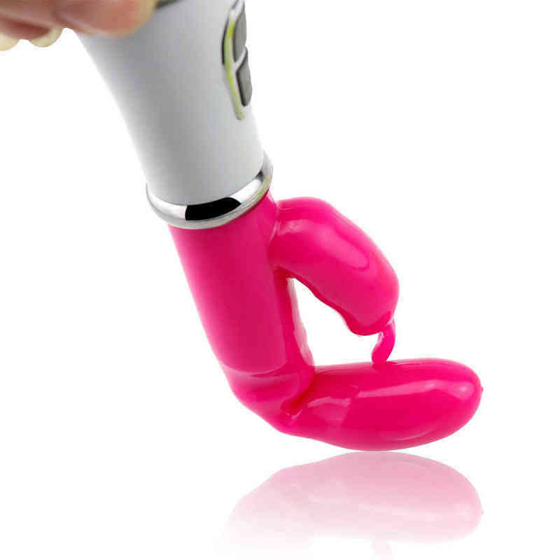 

NXY Vibrators Vibrador de conejos fuertes 12 velocidas para mujer estimulador cltoris masajeador doble punto G Juguetes sexuales 0408