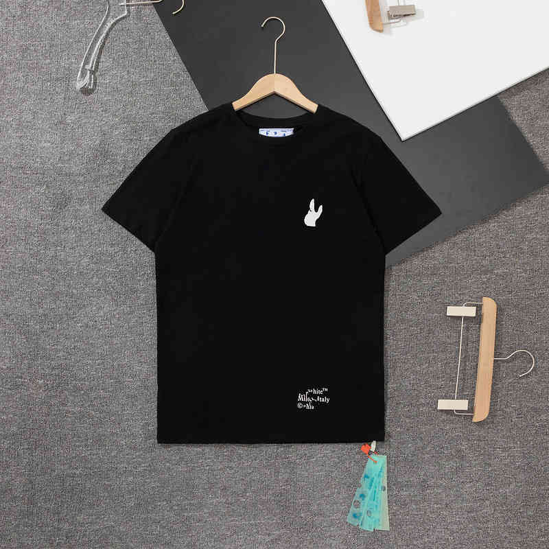 

66%Off New Spring and Summer Ow Same Street Print Unisex Short Sleeve men tshirts fashions brands black white t shirt DESIGNER SHIRTS