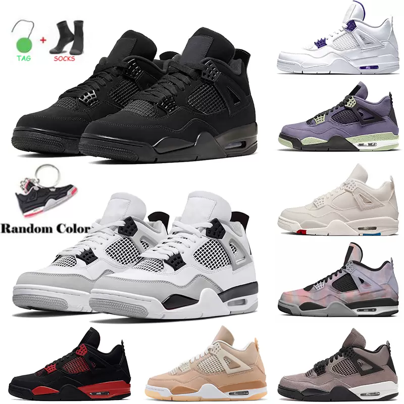 

Sail University Blue Jumpman 4 4s Mens Women Basketball Shoes Canvas Shimmer Sneakers Red Thunder Military Black Cat Infrared White Canyon Purple Sports Trainers, Shoes (42)