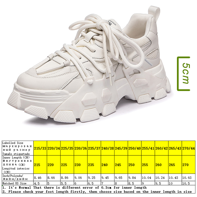 

5cm Genuine Leather Women Casual Shoes Platform Sneakers Wedge for Summer Shoes Women Chunky Sneakers Fashion Breathable, Beige