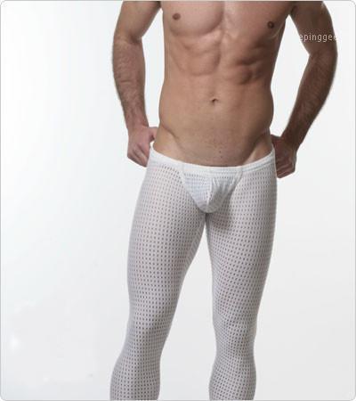 

Mens Underwear Men Girdle Long Johns Men' Sexy Mesh Men' Bodysuit Pants, Black