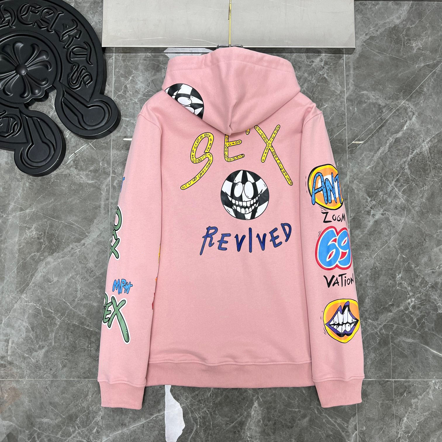 

New AOP jacquard letter knitted sweater/hoodies in autumn / winter 2022acquard knitting machine e Custom jnlarged detail crew neck cotton Cdg23f43