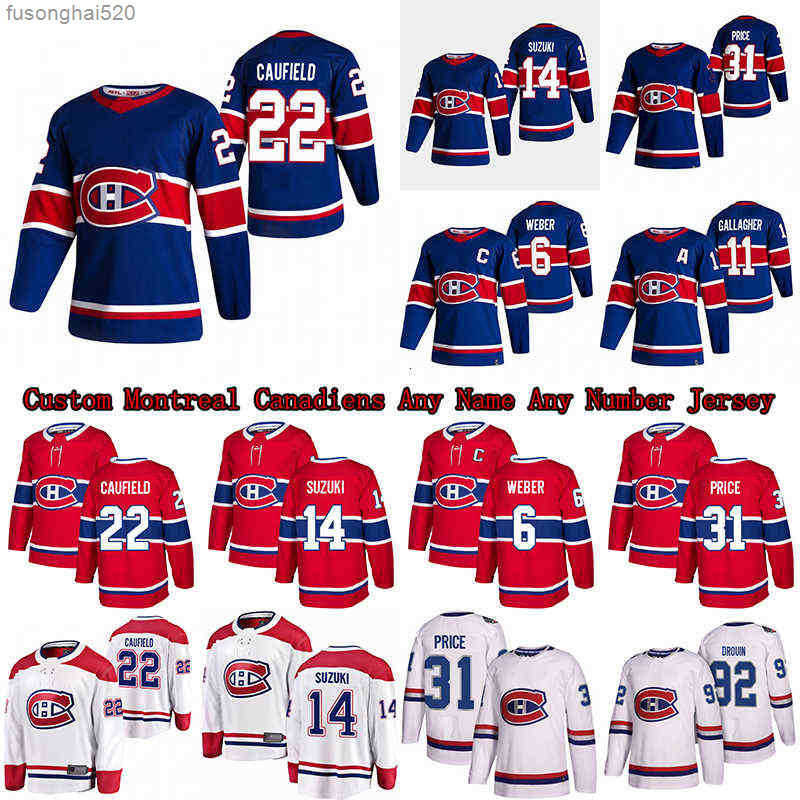 

Cole Caufield Custom Montreal Canadiens Mens Kids Jersey Carey Price Jesperi Kotkaniemi Allen Brendan Gallagher Gustafsson Roy Drouin nhl's Jerseys, White classic mens(s-xxxl)
