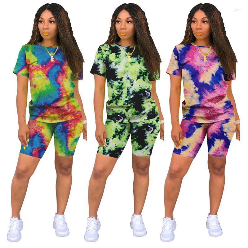 

Young Party Lady Fashion O Neck Short Sleeve Crop Top And 2 Pieces Set Tracksuits Women, Green