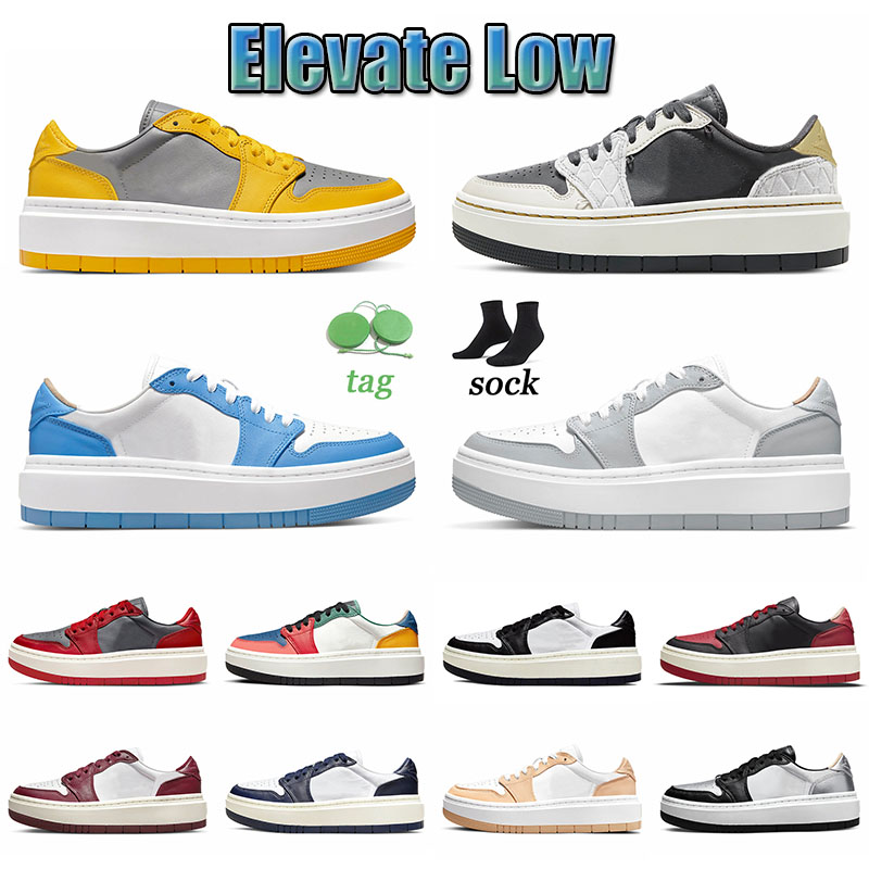 

Fashion Elevate Low Trainers Jumpman 1 Sports Basketball Shoes Wolf Grey Dark Beetroot Black White Onyx Silver Toe Removable Beads Men Women Bred Arrival 1s Sneakers, 36-46 removable beads
