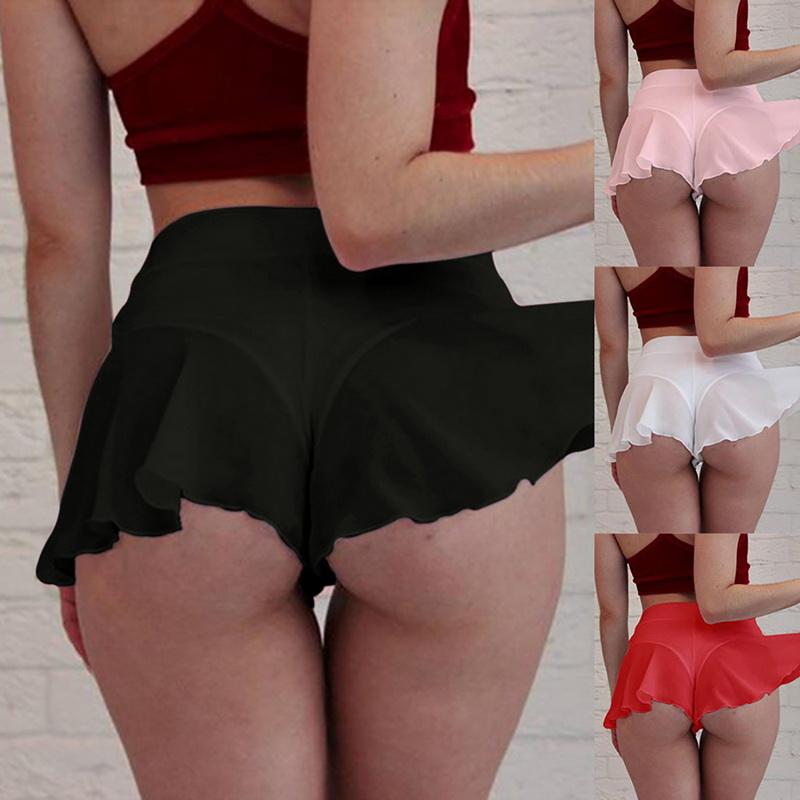 

Yoga Outfit Womens Sexy Sports Shorts Tennis Skirt Girls Gym Short Dance 2022 Solid Color Pantskirt Anti-emptied Pant, Style 4-07