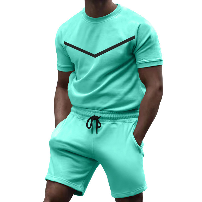 Survêtements d'été pour hommes Ensembles de survêtement décontractés Hombre 2 Piezas hommes Athlètes Shorts Cortos Moda L Talla Grande Costume d'