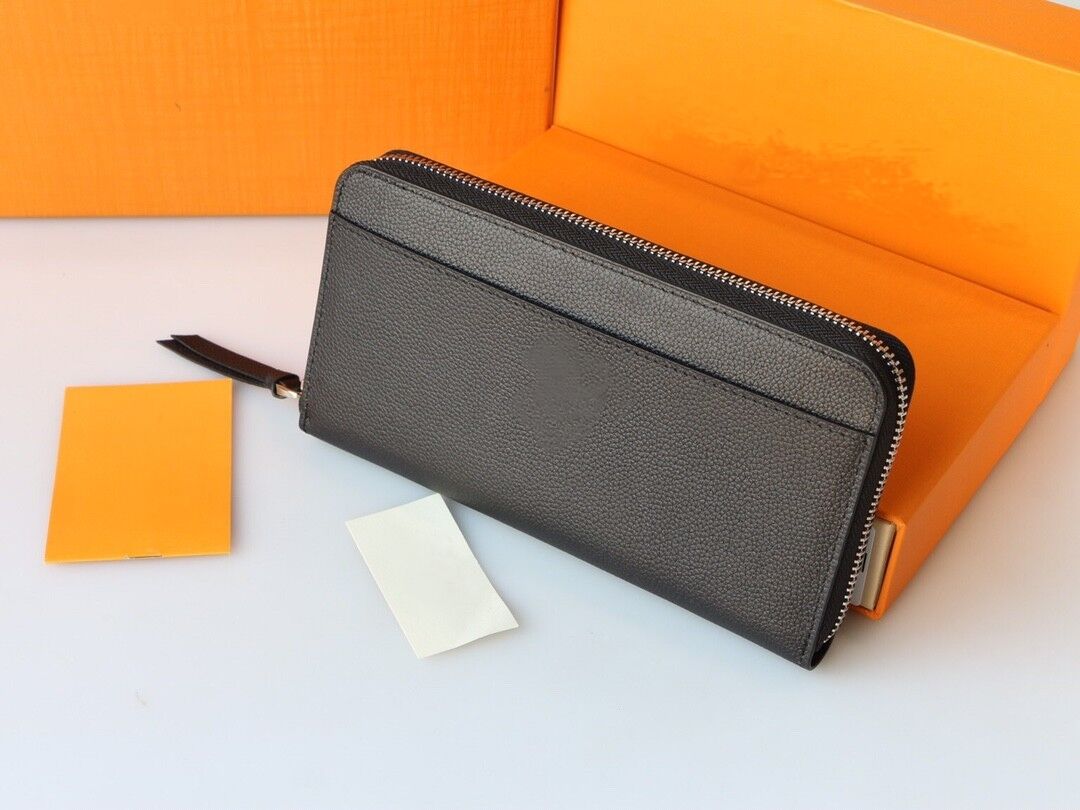 

1V black Wallets men WalletsFashion Leather Classic high quality Designer luxury