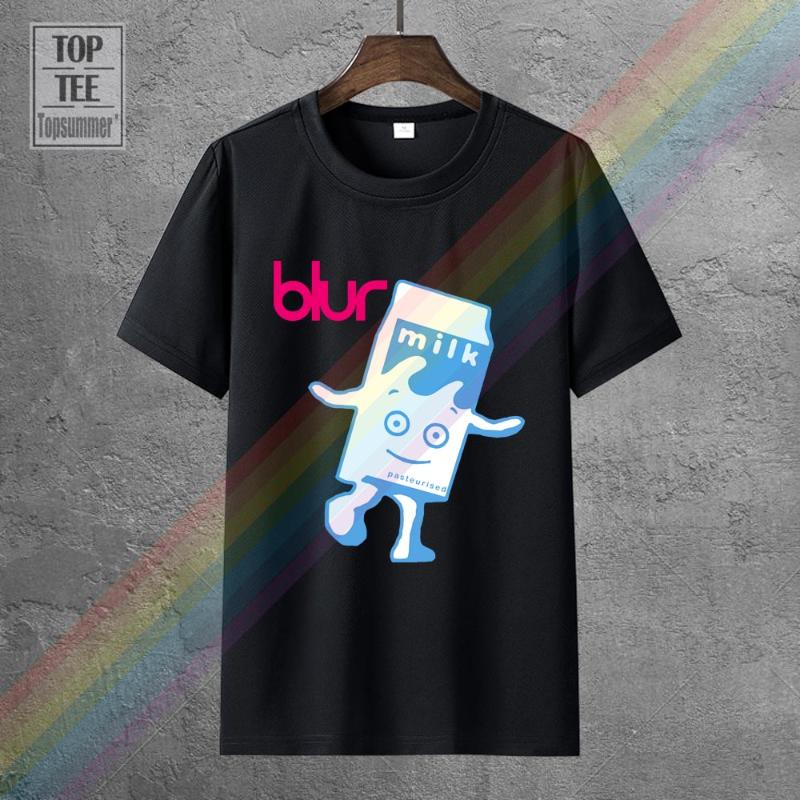

Men's T-Shirts Blur Britpop Band Coffee And Tv Milk Concert Tour T Shirt USA Size Limited, 0303041-white
