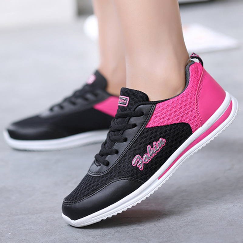 

Luxury Designer 2022 New Women Flats Mesh Shoes For Women Breathable Women Casual Shoes Lace Up Shoe Shallow Sneakers Zapa