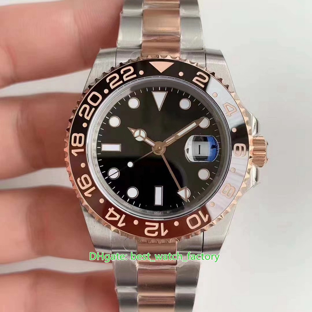 

Hot Selling Top Quality Watches ETA 2836 Movement 40mm GMT Batman 126710 126711 116719 Ceramic Sapphire Glass Mechanical Automatic Mens Watch Men's Wristwatches, Travel bag