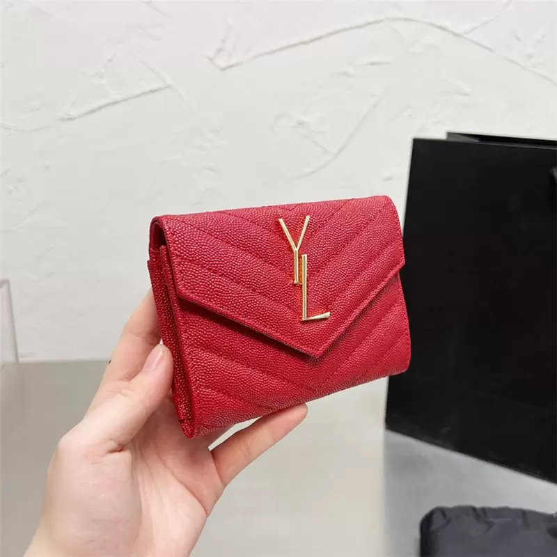 Fashion Womens Designer Wallets Luxury Brand Cardholder Casual Coin Pocket Mens Purse Small Bags Solid Card Holder For Women Standard Wallet