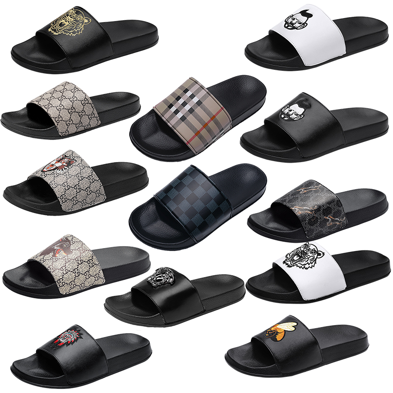 

Newest Luxury Brand Slides Sandals Designer Slippers Shoes G Grid Pattern Avatar Beach Sandal Slipper Men Light Flip Flops Sneakers Size 39-46, 629 white