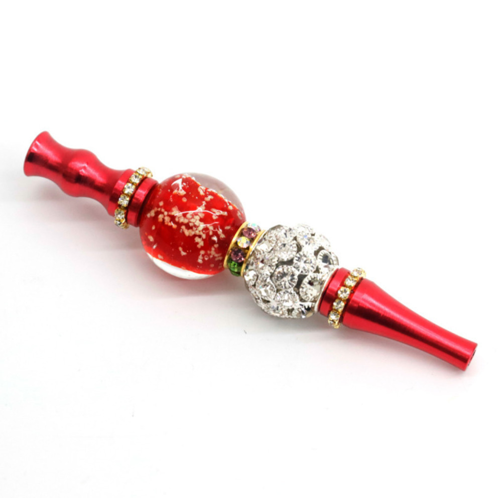 

Hookah Shisha Tips Noctilucent Handmade Arabic Detachable Inlaid Jewelry Alloy Head Mouth Piece Dabber Filter Mouthpiece Metal Water Pipes