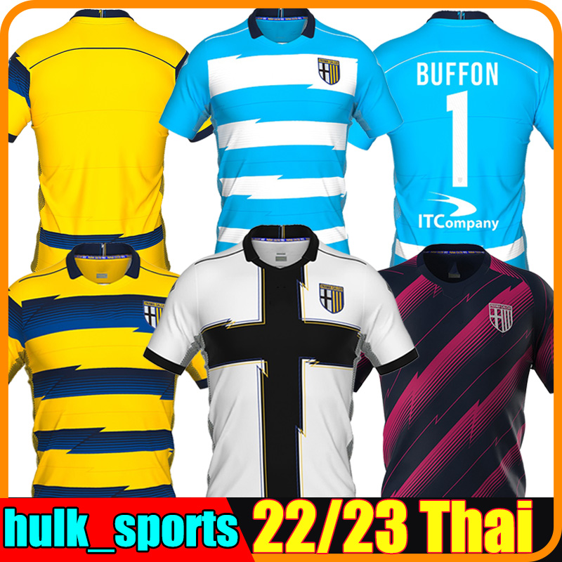 

22/23 BUFFON Parma Soccer Jerseys Anniversary goalkeeper Special 2022 2023 INGLESE GERVINHO MIHAILA KARAMOH ALVES Football Shirt KURTIC GRASSI ADORANTE uniforms, 21-22 goalkeeper