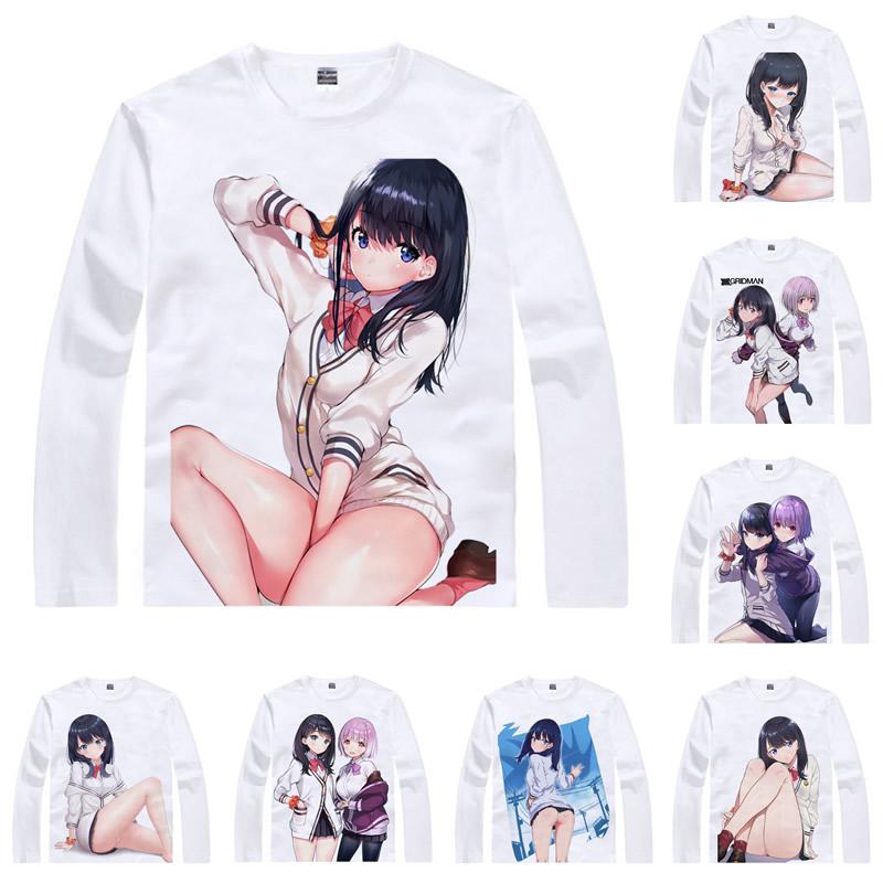 

Men' T-Shirts Takarada Rikka SSSS.Gridman T Shirt Denkou Choujin Gridman The Hyper Agent Men T-shirt Casual Vintage Printed Long Sleeve Shi, Style 19
