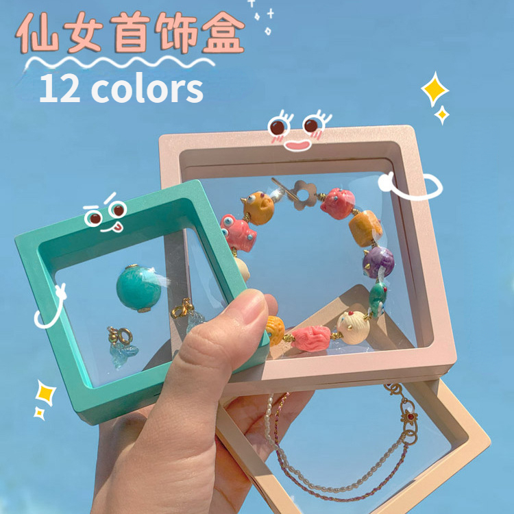 

Jewelry Boxes PE Suspension Storage Box Badge Ring Necklace Bracelet Packaging Box Wholesale
