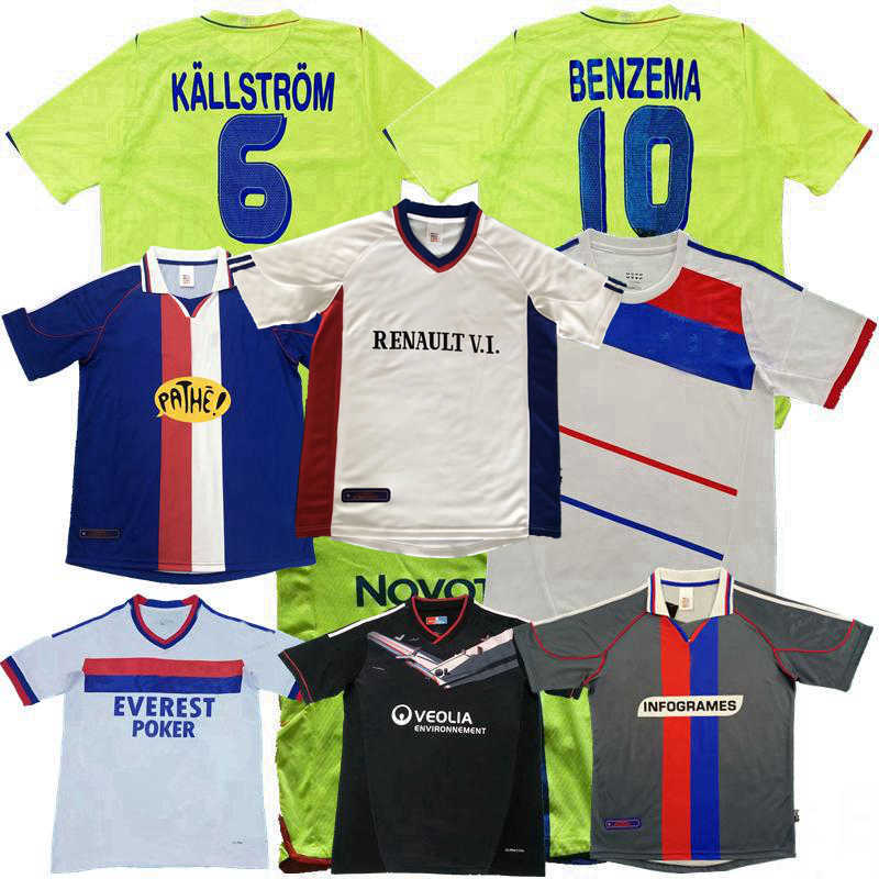 

2000 2001 2002 2008 2009 2010 2011 2012 2013 Lyon retro soccer jersey BENZEMA Lovren Gomis Umtiti JUNINHO vintage classic football shirt, 12/13 3rd