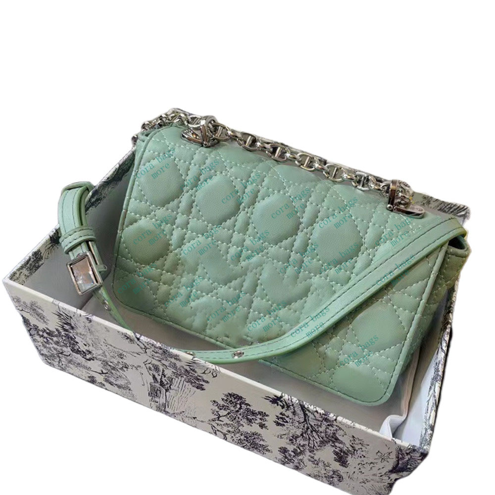 

5A+ Top Quality Crossbody Bags Women's Handbags Silver Chain Clutches Leather ShoulderBags Flap Wallets Luxury Bag Wallets Boxes, Package