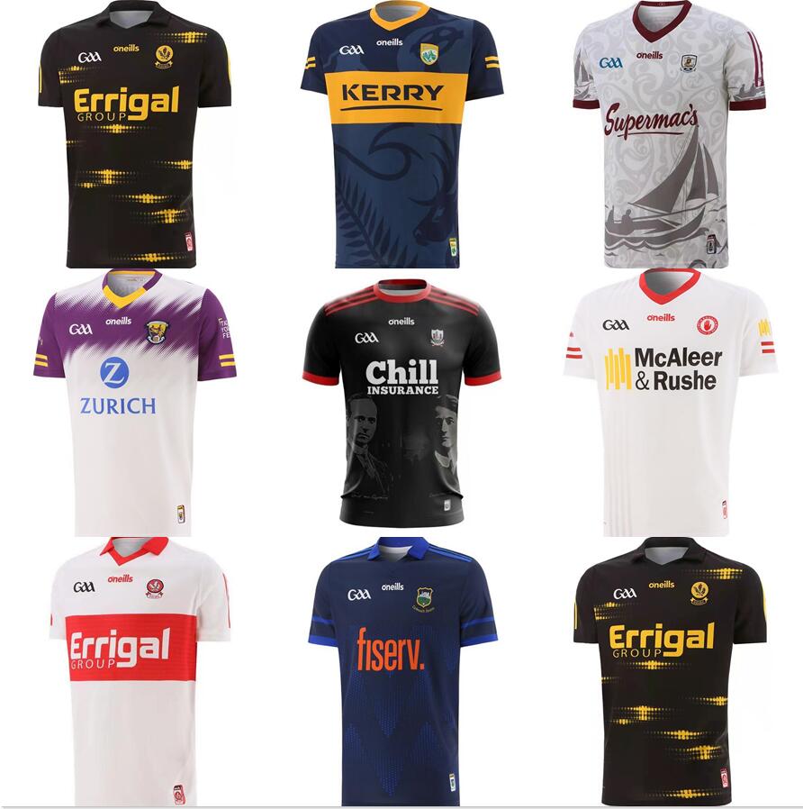 

2022 2023 GAA Carlow Roscommon OFFALYS NEWYORK Rugby Jerseys LONGFORD Limerick WEXFORD KILKENNY Donegal Antrim KERRY TYRONE MAYO CORK 22 23 Dublin GAILLIMH S-5XL, Bule