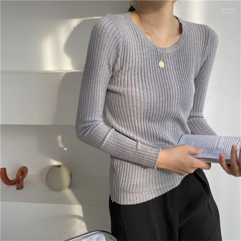 

Women's Sweaters Alien Kitty 2022 Autumn Women Female Knitted Tops Thin Pullover Solid All Match Elegant Fashion Office Lady Casual Jemi22, Black