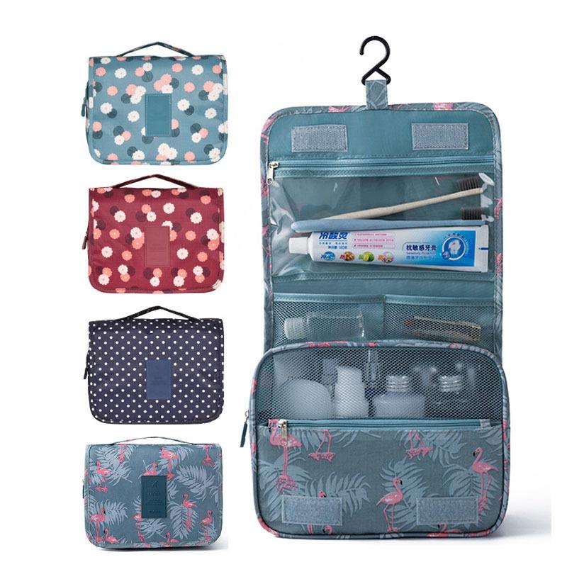 

Cosmetic Bags & Cases Portable Travel Bag Neceser Nylon Make Up Organizer Hanging Toiletry For Woman Men Waterproof Bathroom Wash BagCosmeti, Sky blue