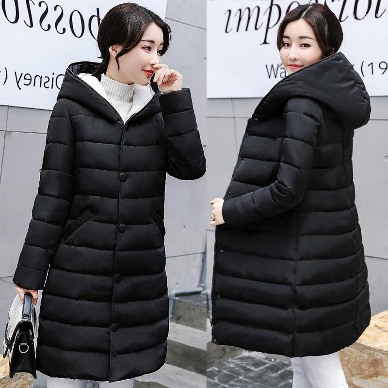 

Artificial Cashmere Parkas Female Women Winter Coat Thickening Cotton Jacket Womens Outwear For Luci22, Army green