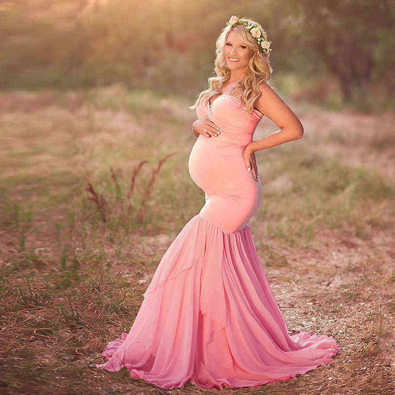 

Maternity Photography Dresses sleeveless baby shower dress for women maternity gown pregnancy white pink dress summer wedding G220418