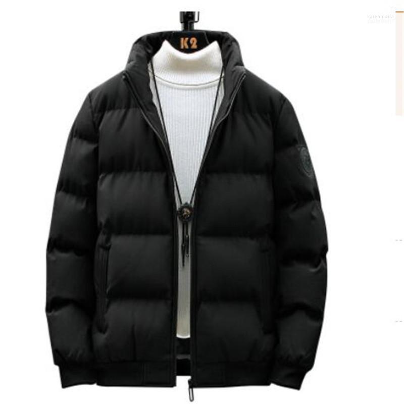 

Men's Down & Parkas 2022 Jacket Winter White Duck Warm Student Cold Business Stand Collar Loose Coat1 Kare22, Black