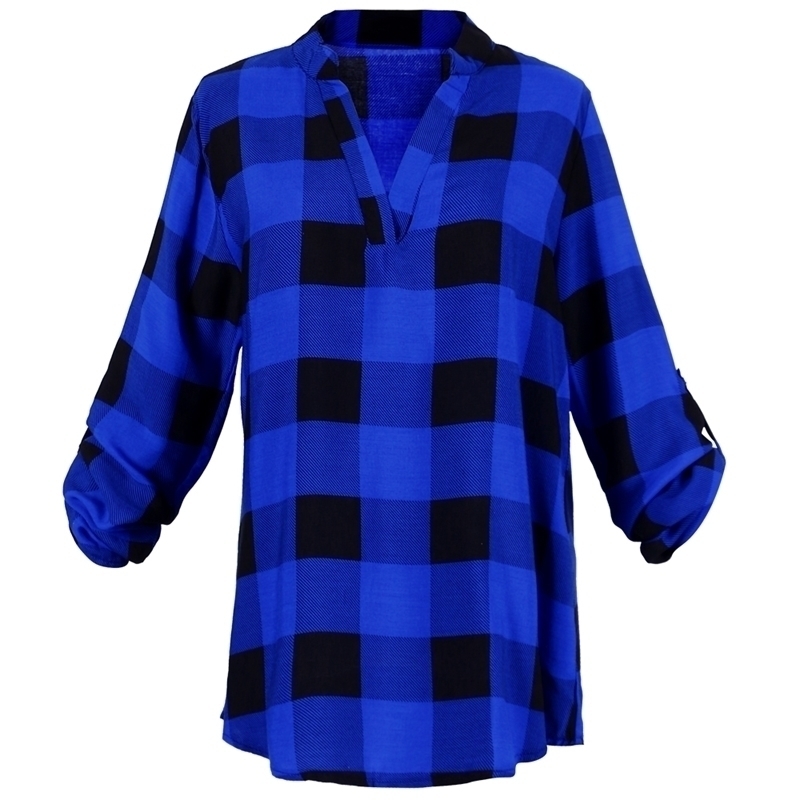

Fashion Plaid tshirt T Shirt Women Clothes Tunic Camisetas Mujer Tops Casual Grid TShirt Top Tee Plus Size XXXXL 5XL Summer Y200412, Short-rose red