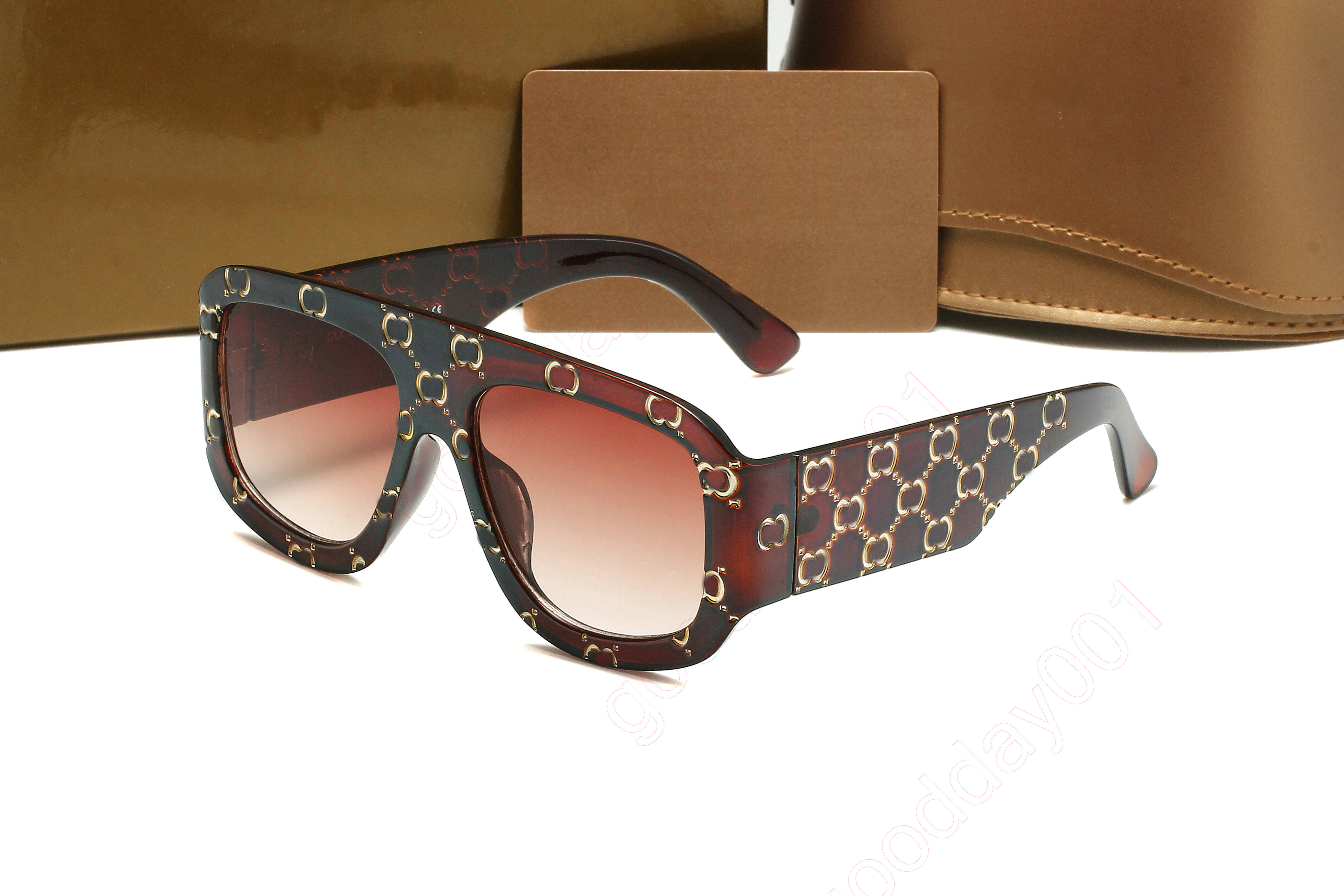 

2022 Rectangular-frame Sunglasses With Interlocking G Square Sunglasses woMen Luxury Brand Designer Men Eyeglasses Retro High Quality Uv400 Gafas De Sol Hombre 690