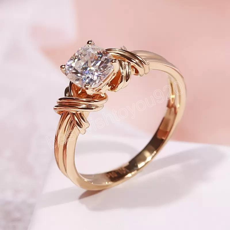 

Jewelry Women Wedding Gifts Ring Gold Ring Classic Cubic Zirconia Rings