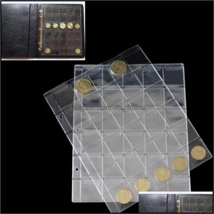 

30 Pockets Coins Collection Mini Penny Coin Storage Collecting Holders For Collector Gifts Supplies Drop Delivery 2021 AlbumsBooks Baby Ki
