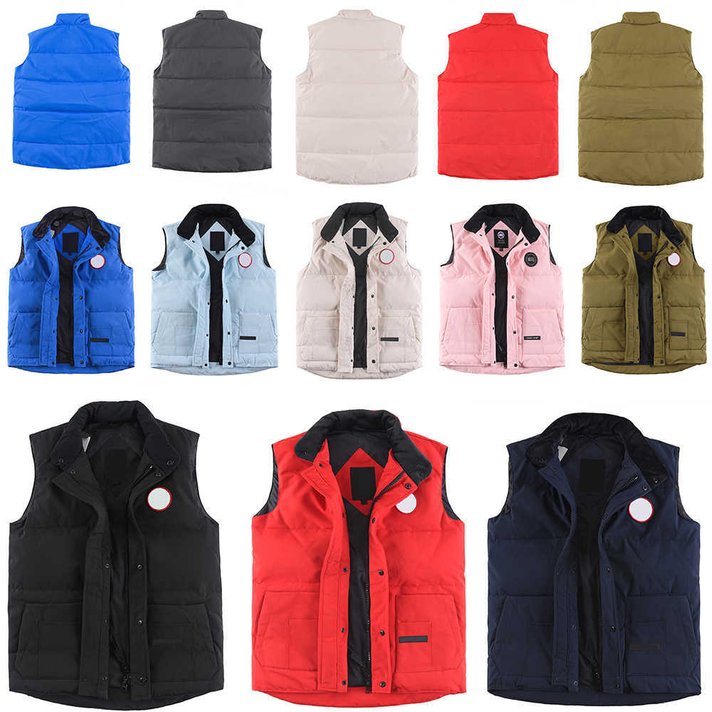 Mens down jacket USA style feather vest Winter black label goose Fashion Men Women real gilet parka bodywarmer Advanced Waterproof