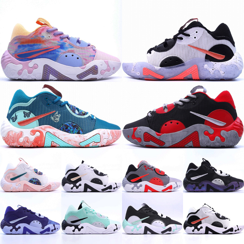 

Top PG 6 Men Women Basketball Shoes Paul 6s Sneakers Painted Weekend Bred Mint Green Black Blue Paisley Fluoro Outdoor Trainers Size 36-46, Bubble wrap packaging