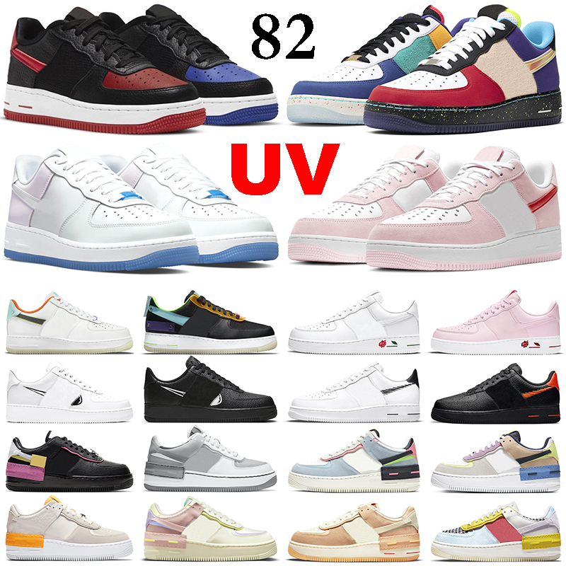 

Designer 1 Shadow Running Shoes Low Men Women 82 What The LA UV Valentine Day Triple Black White Pale Ivory Toon Squad Sail Sunset Mens Trainers Sports Sneakers