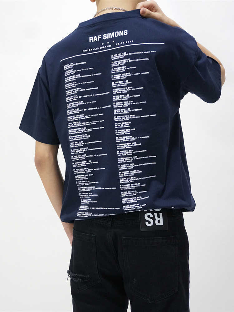 

[Spot]B. N autonomous RAF Antwerp history slogan letter loose T-shirt ins Unisex short sleeve, Beige