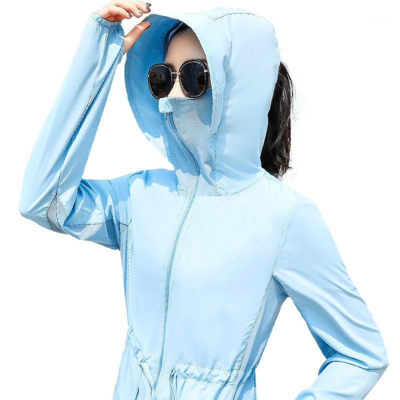

Women's Trench Coats Sun-Proof Clothing Short Style UV Protection Summer Korean-Style Thin Sun-Protective Coat For Women, Beige