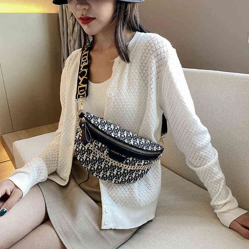 

Handbags Outlet Canvas waist new versatile messenger women's super fire small chest bag, Light blue