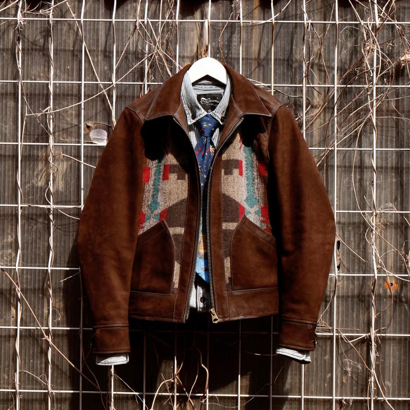 

Men's Leather & Faux CDJ-122 Cidu Read Description! Super Quality Coat Genuine Cow Suede Outerwear Cowhide Stylish Jacket, As pic