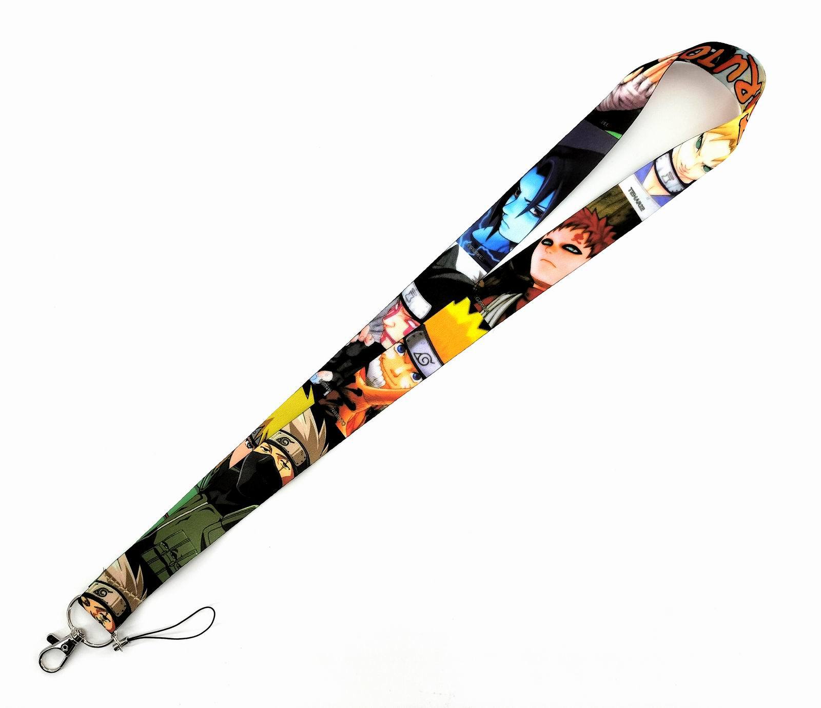 

Naruto Anime Lanyard For Keychain ID Card Cover Pass student Mobile Phone USB Badge Holder Key Ring Neck Straps
