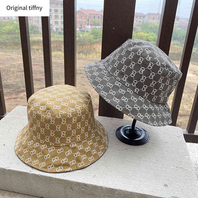 

Designer Summer Fisherman Hat Top Quality Outdoor Beach Hat For Women Sunshade Fashion Y220406, Black