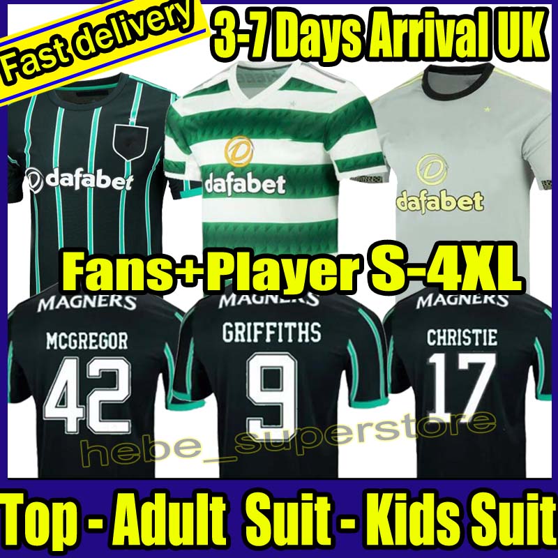 

S-4XL 22 23 Celtic Soccer Jerseys Player/Fans version soccer jersey EDOUARD 2022 2023 Men Kids BROWN DUFFY TAYLOR ELYOUNOUSSI MCGREGOR black child football shirts, 22-23 away