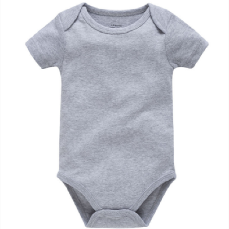 

Rompers Summer Infant Romper Baby Clothes Pure Cotton Short-Sleeve Solid Born Jumpsuit Girls Boys 0-24MRompers, A287