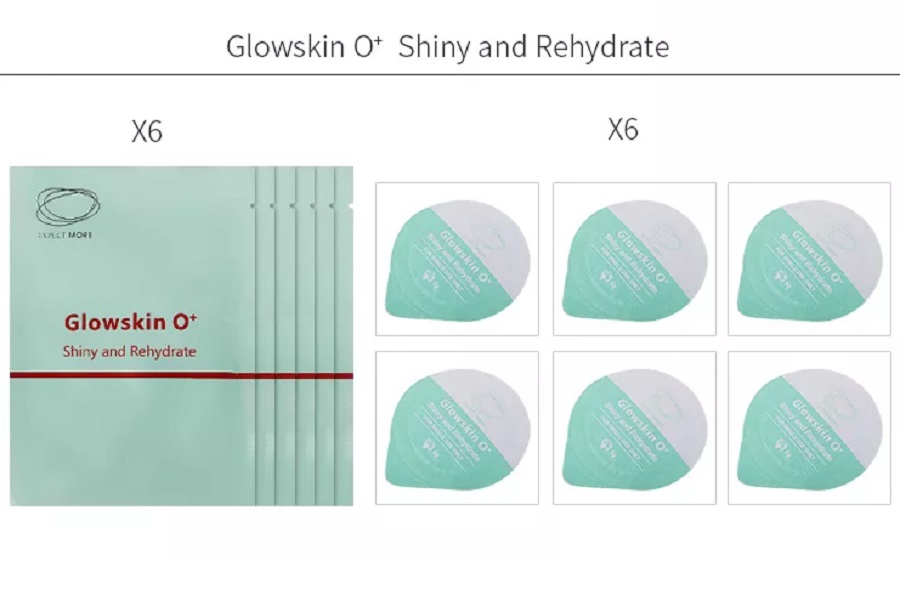 3 en 1 pièces d'accessoires pour le visage à l'oxygène Neebright Kit Capsugen Capsules Gel rajeunissement de la peau