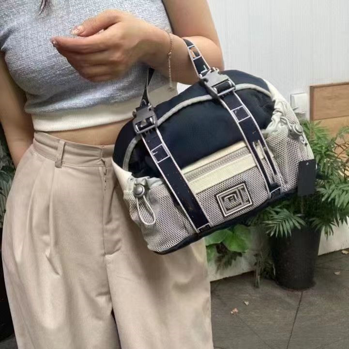 

Mid ancient diagonal straddle portable sports multifunctional bag elegant women's bag, Black