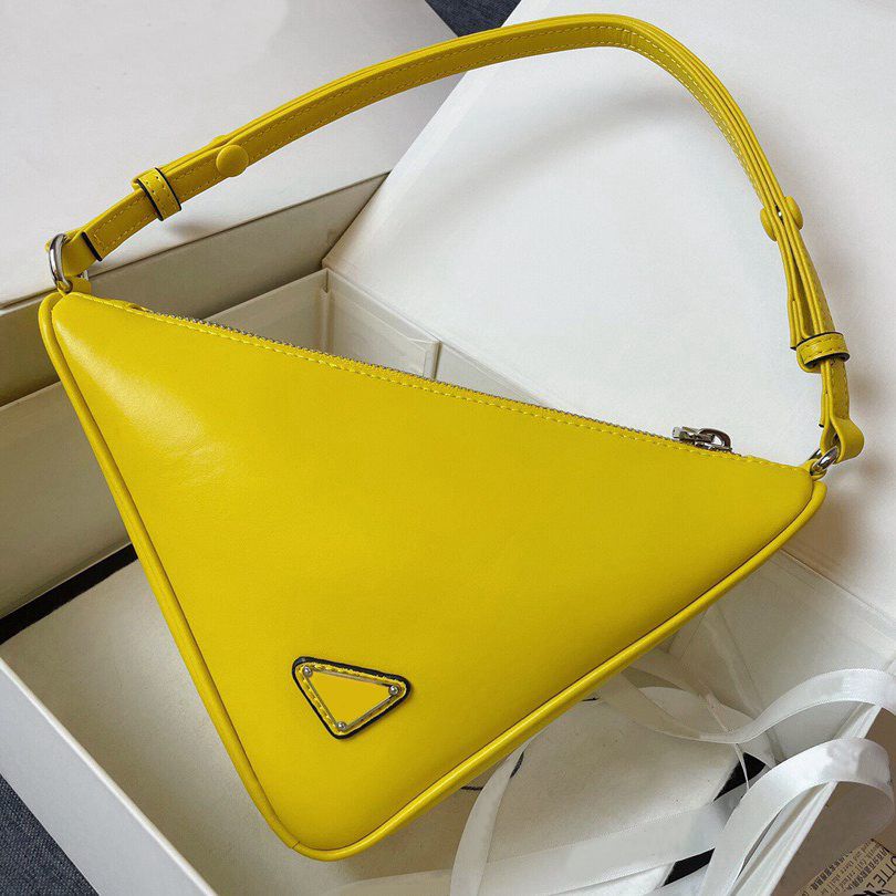 

Triangle Bag Crossbody Bags Women Handbag Purse Flap Wallet Wide canvas Shoulder Starp Autumn Winter small pocket Fashion Zipper Genuine Leather, Pst02-25 x 14.5 x 11cm